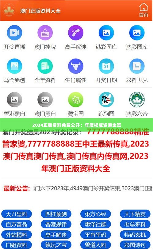 2024正版資料免費(fèi)公開(kāi)，獲取優(yōu)質(zhì)資源的全新途徑，優(yōu)質(zhì)資源獲取新途徑，2024正版資料免費(fèi)公開(kāi)