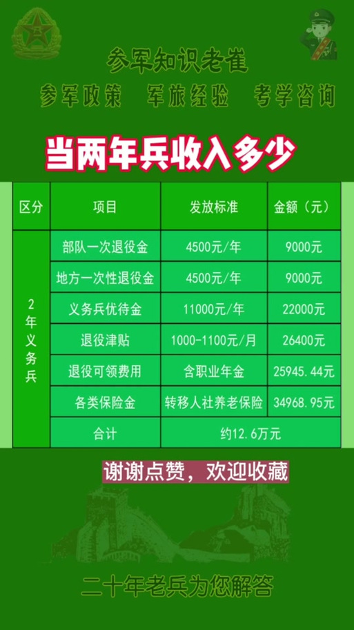 關(guān)于義務(wù)兵兩年能拿多少錢(qián)的全面解析，全面解析，義務(wù)兵兩年收入概覽